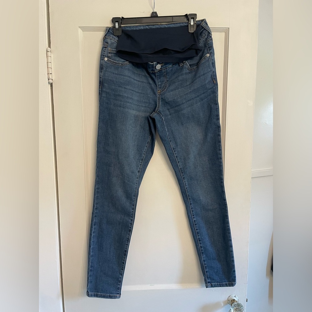 (NWOT) Parker Blue Skinny Jeans with Tapered Leg (Maternity) New! Never worn!